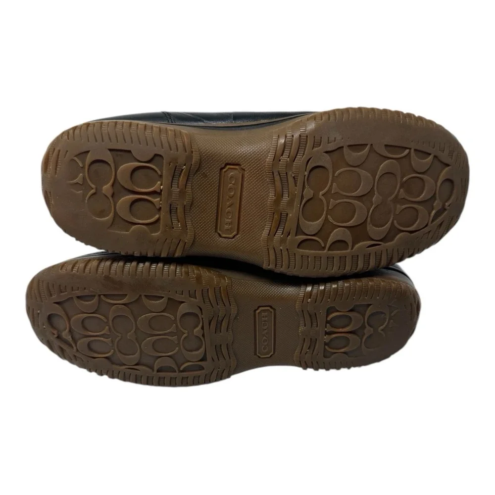 🤑Coach Samara 🖤Gorpcore Utility Black Quilted Nylon & Leather Mid Snow Boots 6
